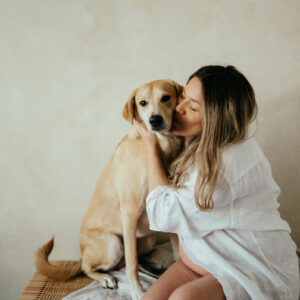 Fotoshoot met hond gebruik van presets